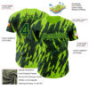 Custom Green Neon Green Splatter Torn Sharp Brush Stroke Authentic Baseball Jersey