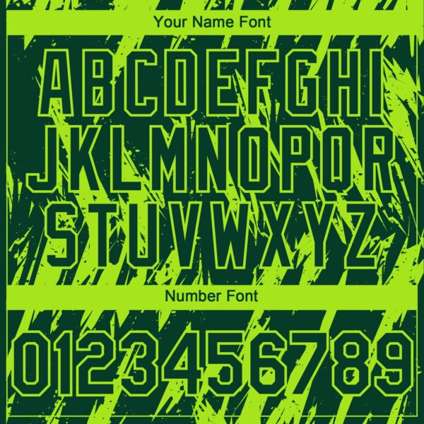 Custom Green Neon Green Splatter Torn Sharp Brush Stroke Authentic Baseball Jersey