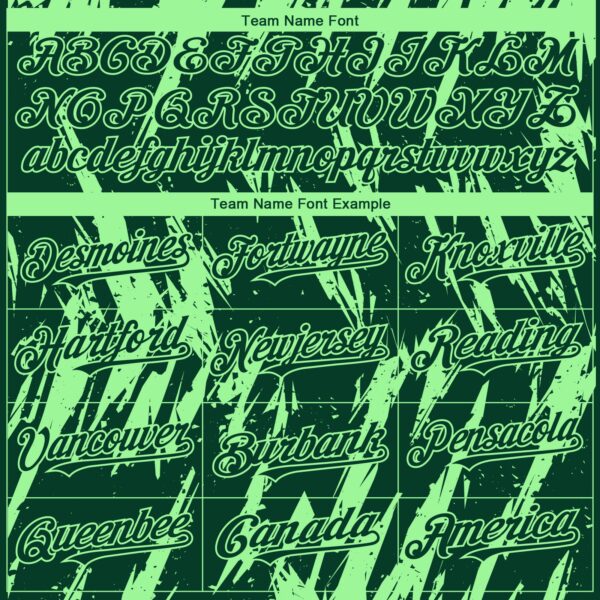 Custom Green Pea Green Splatter Torn Sharp Brush Stroke Authentic Baseball Jersey