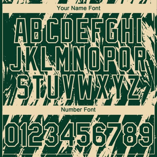 Custom Green Cream Splatter Torn Sharp Brush Stroke Authentic Baseball Jersey