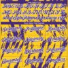 Custom Yellow Purple-White Splatter Torn Sharp Brush Stroke Authentic Baseball Jersey