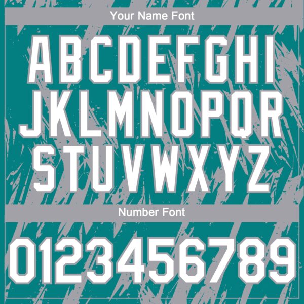 Custom Teal White-Gray Splatter Torn Sharp Brush Stroke Authentic Baseball Jersey