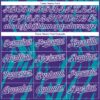 Custom Purple White-Teal Splatter Torn Sharp Brush Stroke Authentic Baseball Jersey