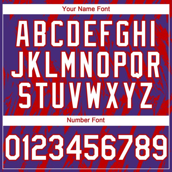 Custom Purple White-Red Splatter Torn Sharp Brush Stroke Authentic Baseball Jersey