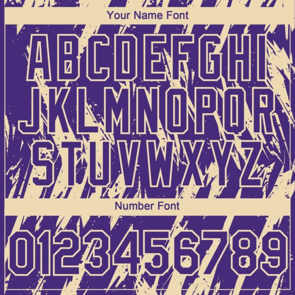 Custom Purple Cream Splatter Torn Sharp Brush Stroke Authentic Baseball Jersey