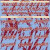Custom Light Blue Crimson-Cream Splatter Torn Sharp Brush Stroke Authentic Baseball Jersey