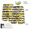 Custom Black White 3D Pattern Banana Authentic Basketball Shorts