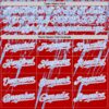 Custom Red Light Blue-White Distressed Scratch Brush Stroke Authentic Baseball Jersey