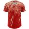 Custom Red Cream Distressed Scratch Brush Stroke Authentic Baseball Jersey