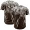 Custom Brown White Distressed Scratch Brush Stroke Authentic Baseball Jersey