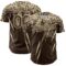 Custom Brown Cream Distressed Scratch Brush Stroke Authentic Baseball Jersey