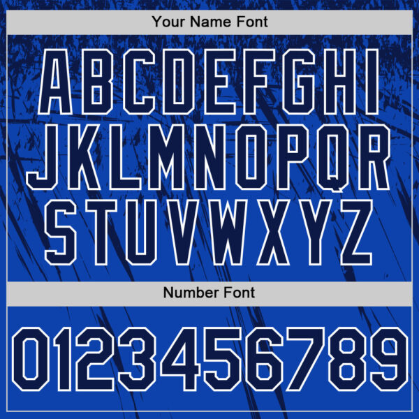 Custom Thunder Blue Navy-White Distressed Scratch Brush Stroke Authentic Baseball Jersey