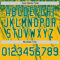 Custom Gold Kelly Green-White Distressed Scratch Brush Stroke Authentic Baseball Jersey