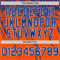 Custom Orange Royal-White Distressed Scratch Brush Stroke Authentic Baseball Jersey