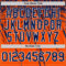 Custom Orange Navy-White Distressed Scratch Brush Stroke Authentic Baseball Jersey