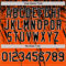 Custom Orange Black-White Distressed Scratch Brush Stroke Authentic Baseball Jersey