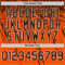 Custom Orange Brown-White Distressed Scratch Brush Stroke Authentic Baseball Jersey