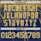 Custom Navy Old Gold-White Distressed Scratch Brush Stroke Authentic Baseball Jersey