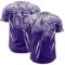Custom Purple White Distressed Scratch Brush Stroke Authentic Baseball Jersey