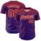Custom Purple Red-White Distressed Scratch Brush Stroke Authentic Baseball Jersey