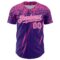 Custom Purple Pink-White Distressed Scratch Brush Stroke Authentic Baseball Jersey
