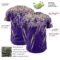Custom Purple Cream Distressed Scratch Brush Stroke Authentic Baseball Jersey