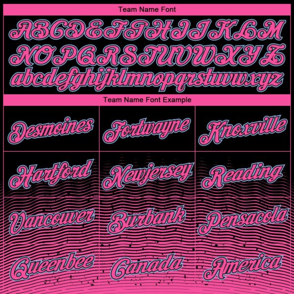 Custom Black Pink-Light Blue Fade Fashion Authentic City Edition Basketball Jersey