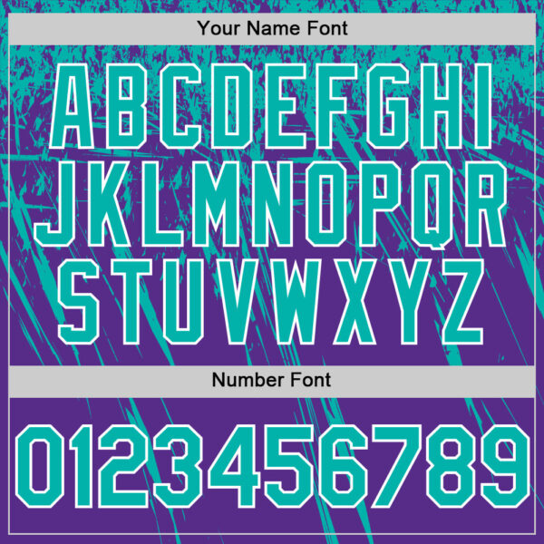 Custom Purple Aqua-White Distressed Scratch Brush Stroke Authentic Baseball Jersey