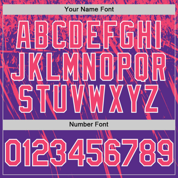 Custom Purple Neon Pink-White Distressed Scratch Brush Stroke Authentic Baseball Jersey