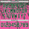 Custom Pink Green-White Distressed Scratch Brush Stroke Authentic Baseball Jersey