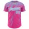 Custom Pink Light Blue-White Distressed Scratch Brush Stroke Authentic Baseball Jersey