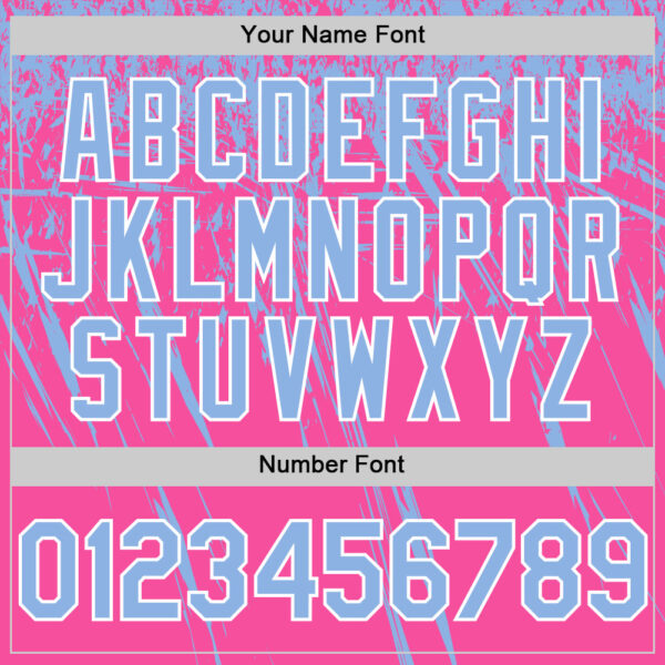 Custom Pink Light Blue-White Distressed Scratch Brush Stroke Authentic Baseball Jersey