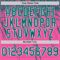 Custom Pink Teal-White Distressed Scratch Brush Stroke Authentic Baseball Jersey