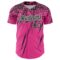 Custom Pink Black-White Distressed Scratch Brush Stroke Authentic Baseball Jersey