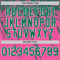 Custom Pink Kelly Green-White Distressed Scratch Brush Stroke Authentic Baseball Jersey