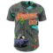 Custom Gray Orange-White Alien UFO Space Authentic Baseball Jersey