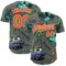 Custom Gray Orange-White Alien UFO Space Authentic Baseball Jersey