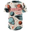 Custom Cream Red Alien UFO Space Authentic Baseball Jersey