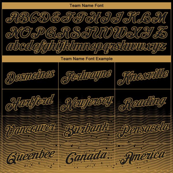 Custom Black Old Gold Fade Fashion Authentic City Edition Basketball Jersey