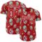 Custom Red White Alien UFO Space Authentic Baseball Jersey