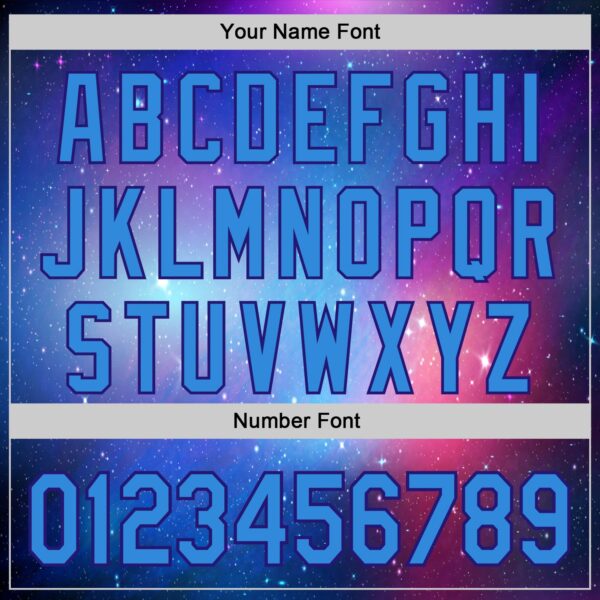 Custom Purple Electric Blue-Dark Purple Alien Family UFO Space Galaxy Flame Authentic Baseball Jersey