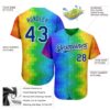 Custom Rainbow For Pride Month Love Is Love LGBT 3D Authentic Baseball Jersey