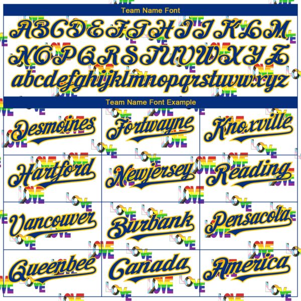 Custom Rainbow For Pride Month Love Is Love LGBT 3D Authentic Baseball Jersey