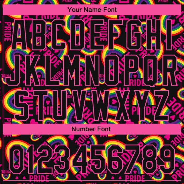 Custom Rainbow For Pride Month Love Is Love LGBT 3D Authentic Baseball Jersey