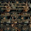 Custom Black Old Gold 3D Pattern 3D Pattern Design Tiger And Peacock Authentic Basketball Shorts