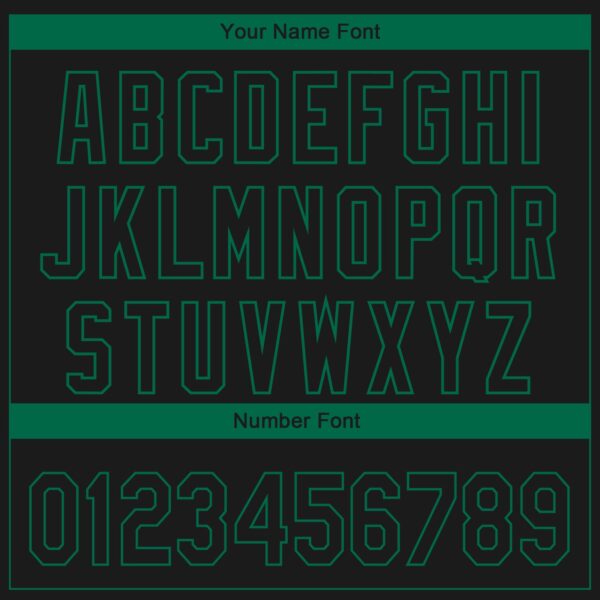 Custom Black Kelly Green 3D Dallas City Edition Fade Fashion Authentic Baseball Jersey