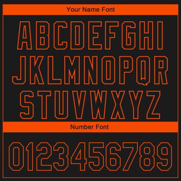 Custom Black Orange 3D Philadelphia City Edition Fade Fashion Authentic Baseball Jersey