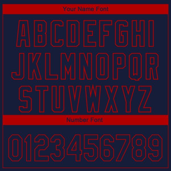 Custom Navy Navy-Red 3D Los Angeles City Edition Fade Fashion Authentic Baseball Jersey