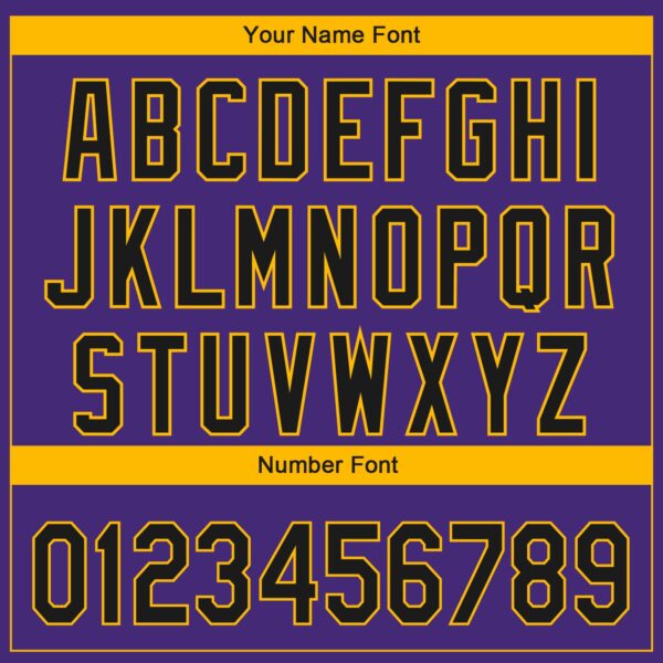 Custom Purple Black-Gold 3D Los Angeles City Edition Fade Fashion Authentic Baseball Jersey