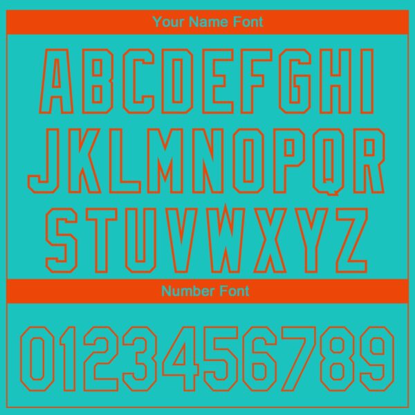 Custom Aqua Orange 3D Miami City Edition Fade Fashion Authentic Baseball Jersey